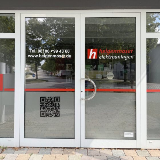 Eingangstür von heigenmoser elektroanlagen in Zorneding